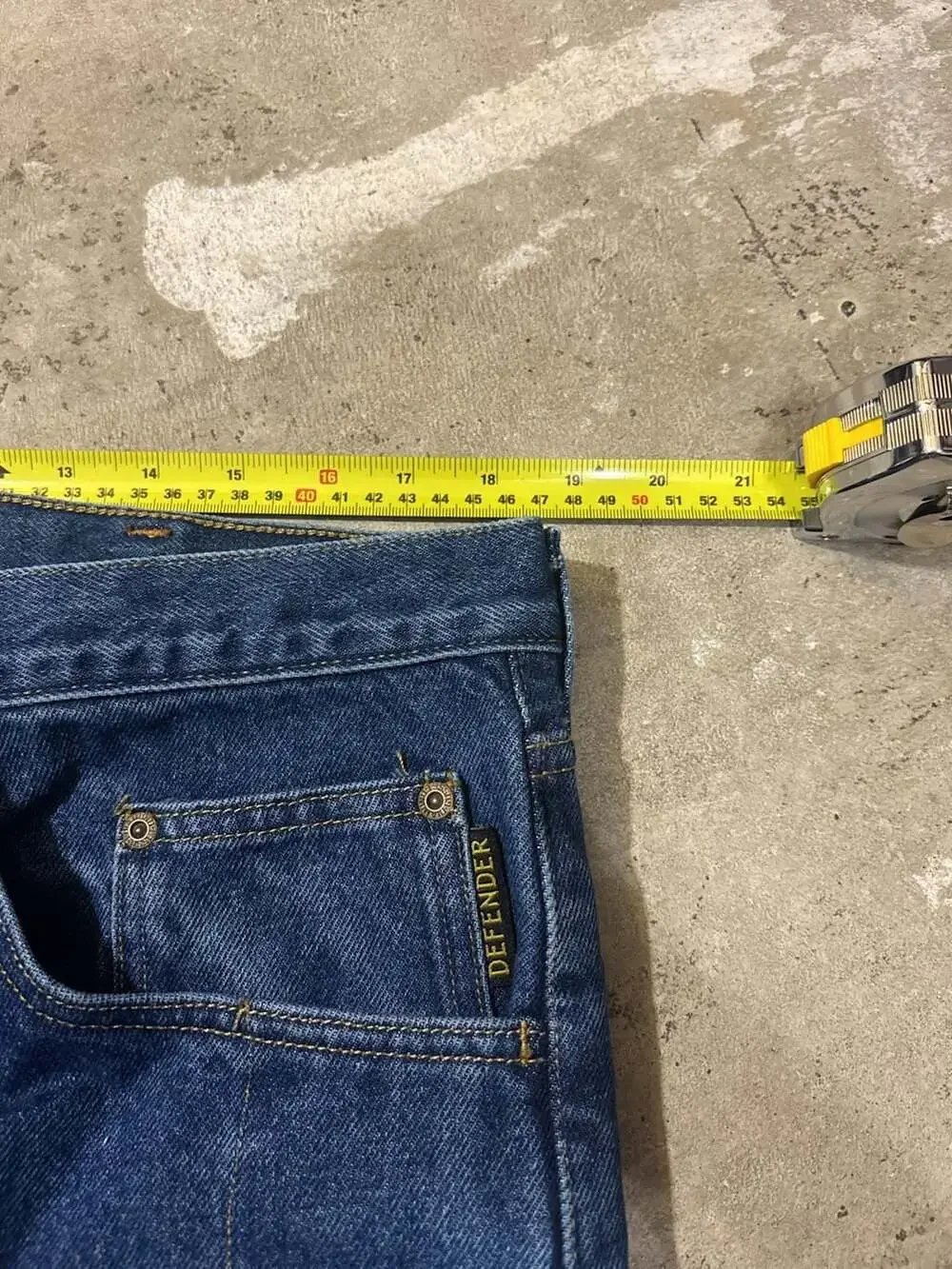 Diamond Gusset Defender Men's Double Knee Work Jeans 37x30